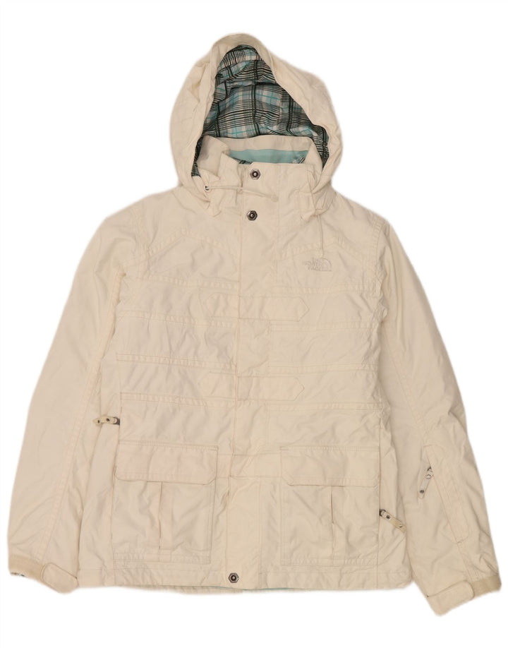 The North Face γυναικείο μπουφάν σκι με κουκούλα UK 10 Small White Polyester