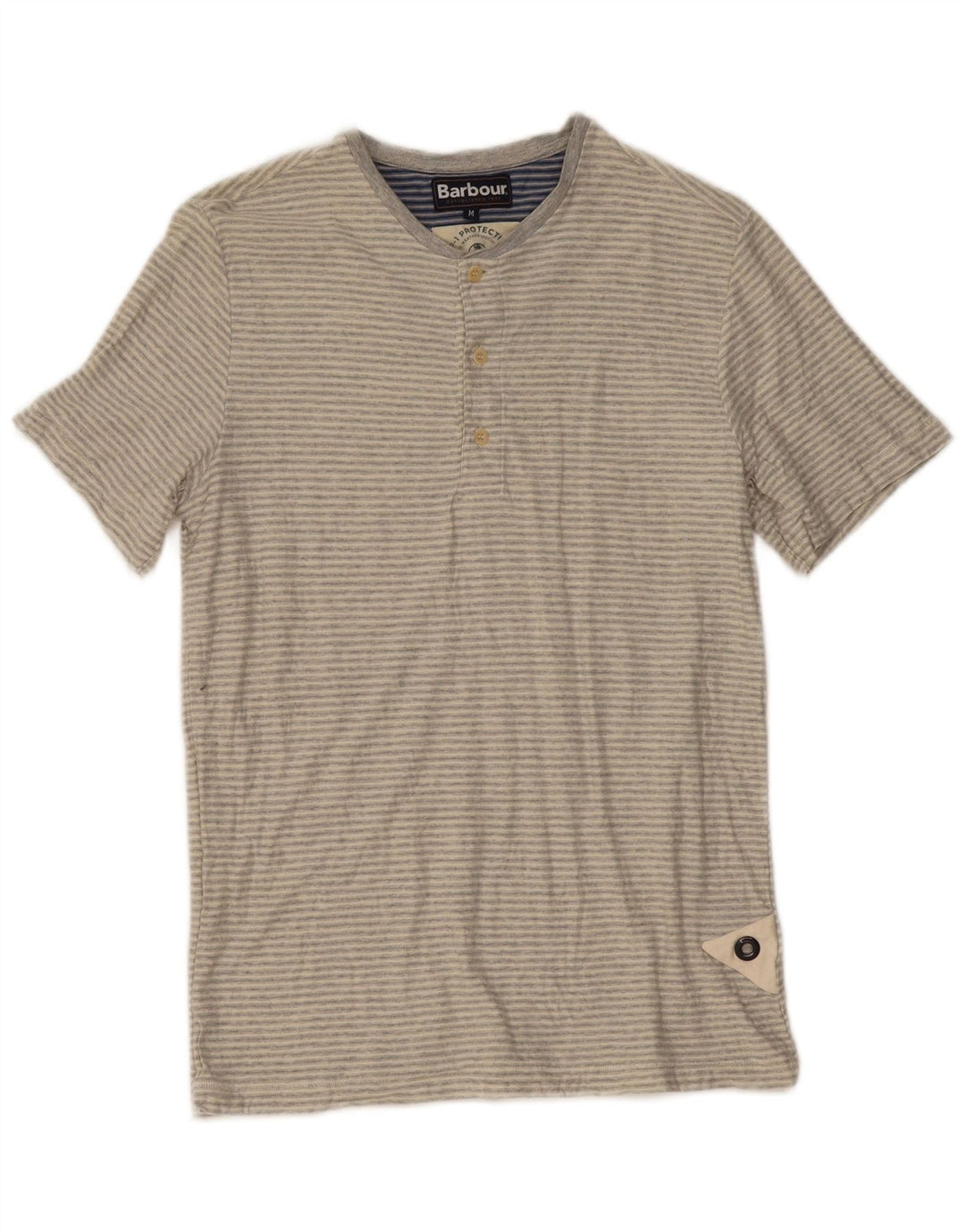 Ανδρικό T-Shirt Barbour Top Μεσαίο γκρι ριγέ