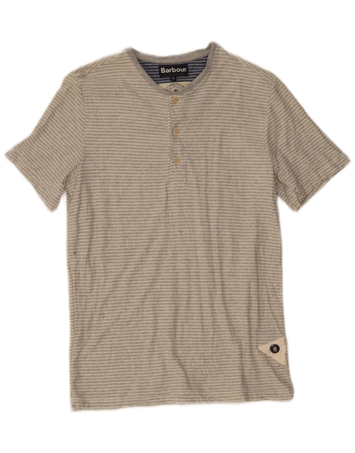 Ανδρικό T-Shirt Barbour Top Μεσαίο γκρι ριγέ