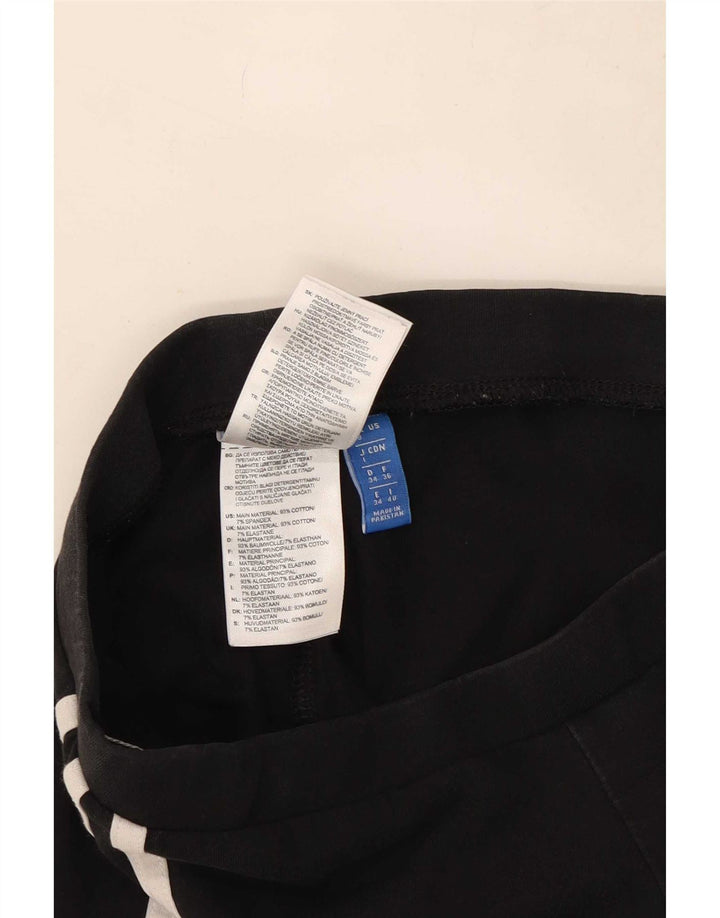 Γυναικείο κολάν Adidas UK 8 Small μαύρο βαμβακερό