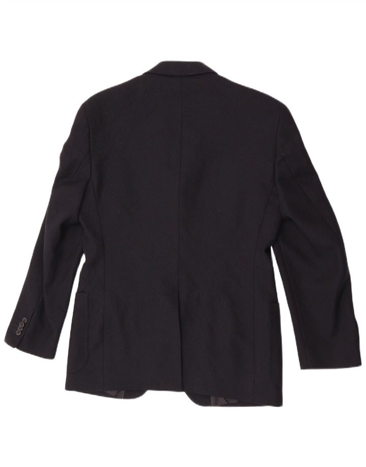 Ανδρικό μπουφάν σακάκι Seventy 3 κουμπιών IT 46 Small Navy Blue Virgin Wool