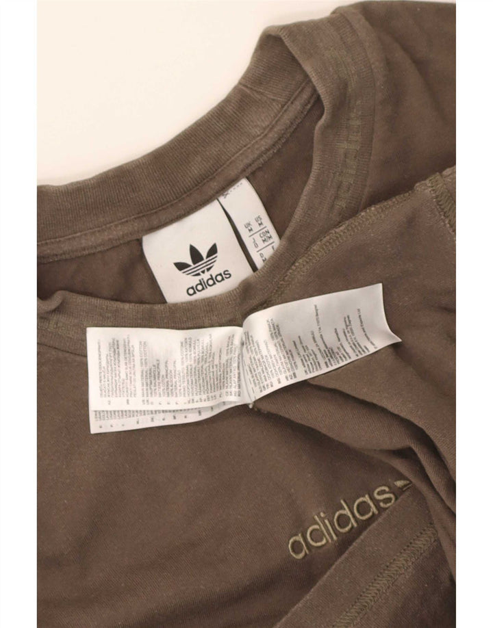 Ανδρικό γραφικό T-Shirt Adidas Top Medium Khaki Cotton