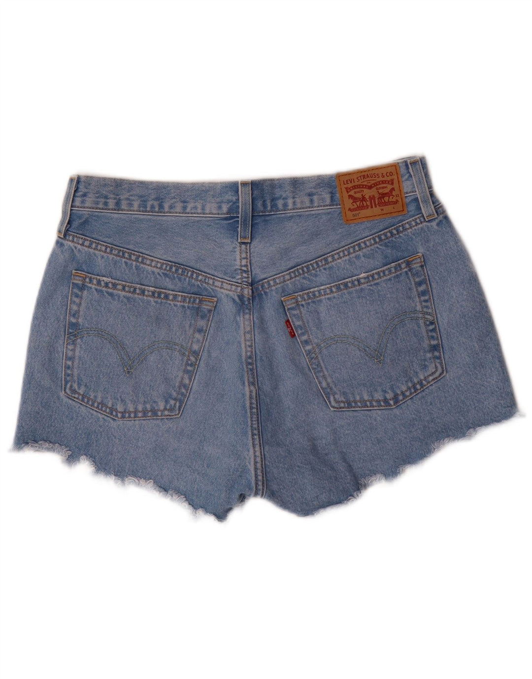Γυναικείο Levi's 501 Denim Hot Παντελόνι W29 Μεσαίο Μπλε Βαμβακερό