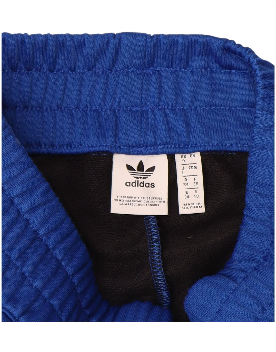 Γυναικεία αθλητική φόρμα Adidas Παντελόνι UK 8 Small Blue Colourblock Polyester