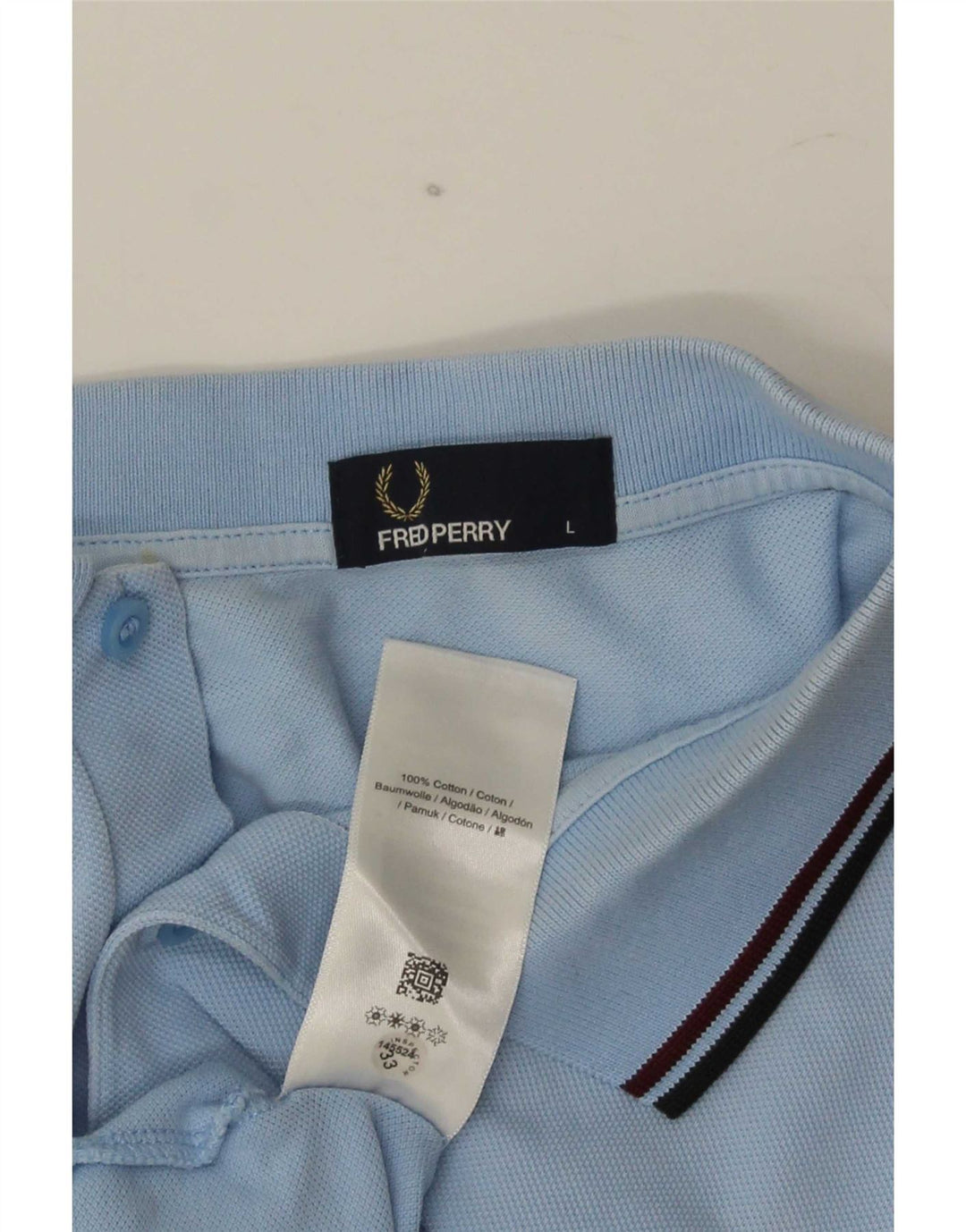 Fred Perry Ανδρικό Πόλο Μπλουζάκι Μεγάλο Μπλε Βαμβακερό ριγέ