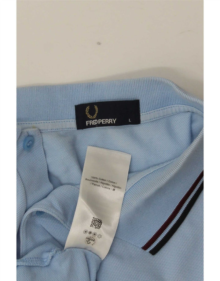 Fred Perry Ανδρικό Πόλο Μπλουζάκι Μεγάλο Μπλε Βαμβακερό ριγέ