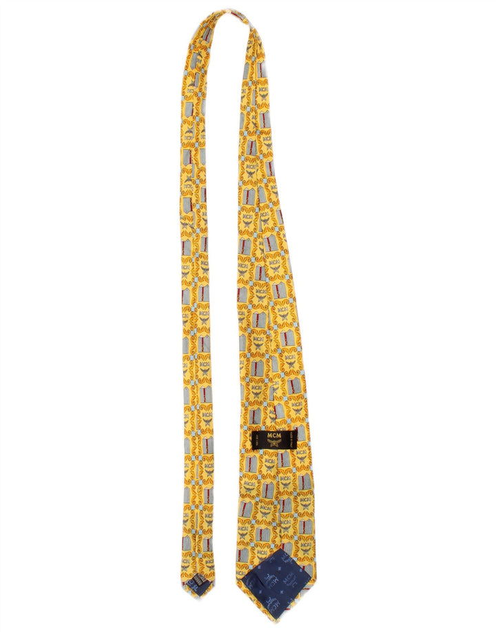 Ανδρική γραβάτα MCM One Size Yellow Geometric Silk