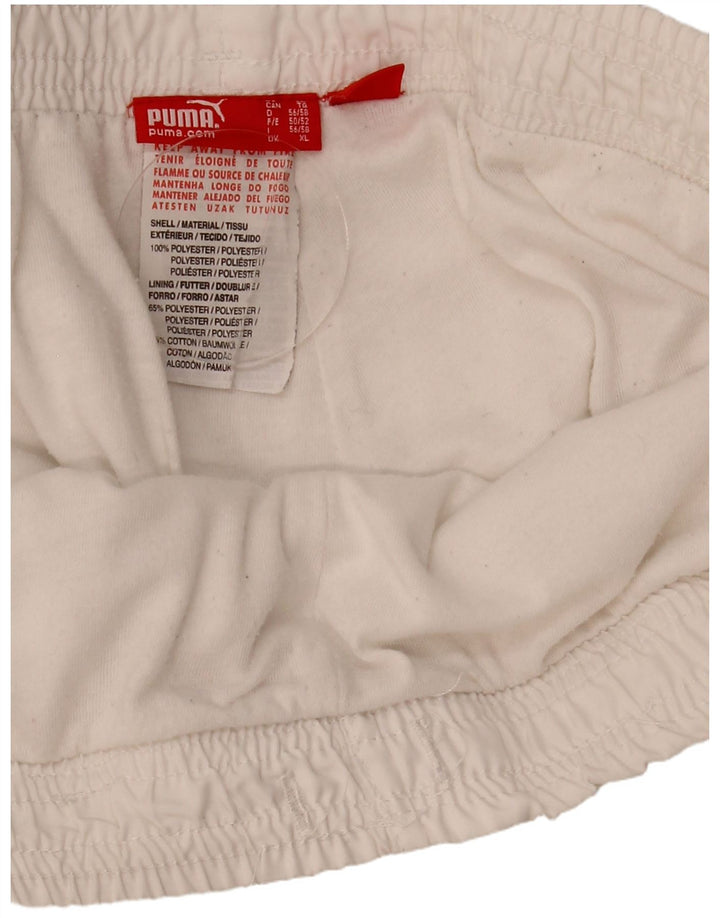 Ανδρικό γραφικό αθλητικό σορτς Puma XL λευκό πολυεστέρα