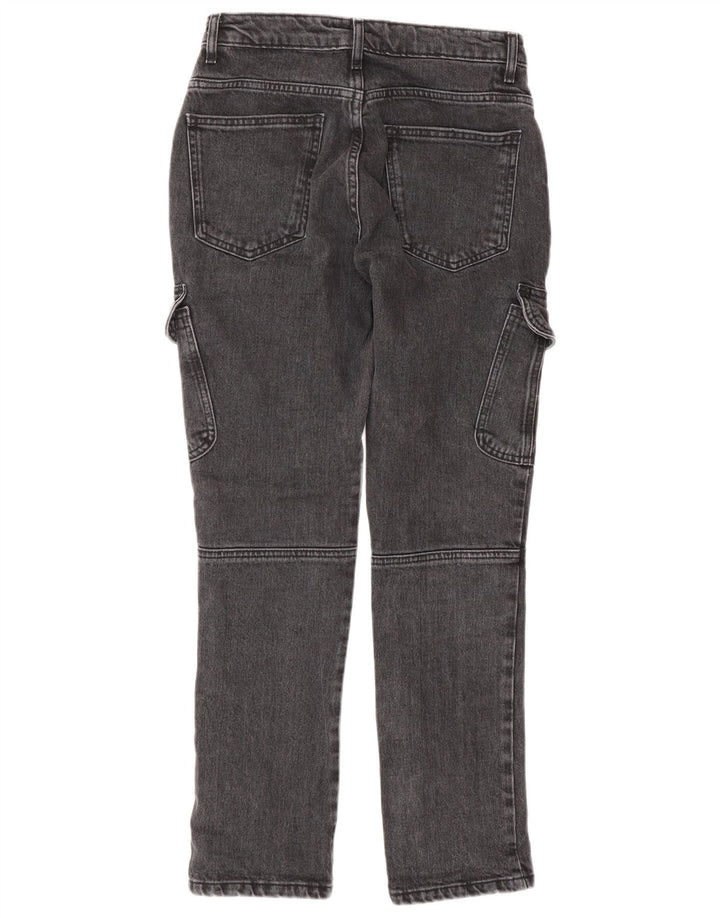 ZARA Womens Cargo Slim Jeans 2XS W24 L28 Grey