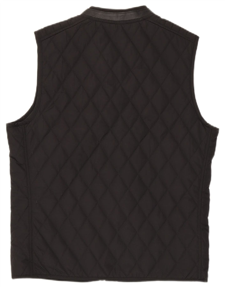 Zara Ανδρικό καπιτονέ Gilet UK 38 Medium Black Polyester