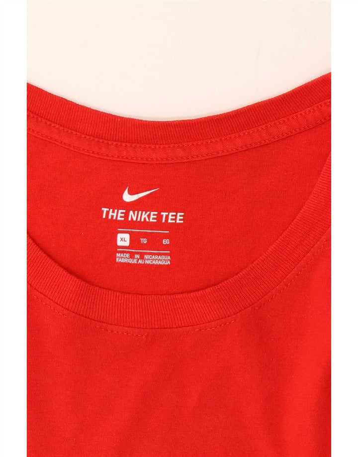 Ανδρικό γραφικό μπλουζάκι Nike Top XL Red
