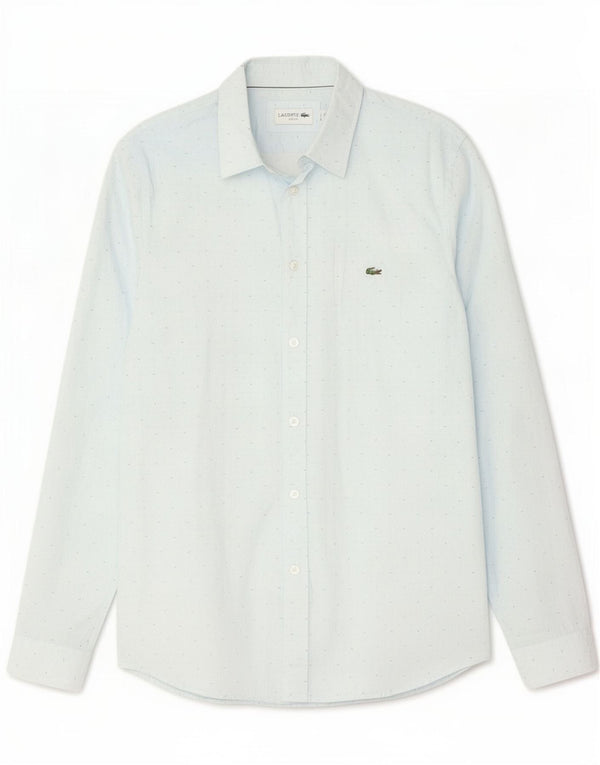 Lacoste Ανδρικό πουκάμισο Slim Fit Μέγεθος 39 Small Blue Spotted Βαμβάκι