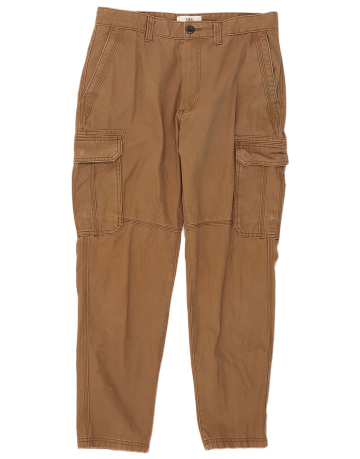 Ανδρικό Slim Cargo Παντελόνι Marks & Spencer W32 L27 Μπεζ βαμβακερό