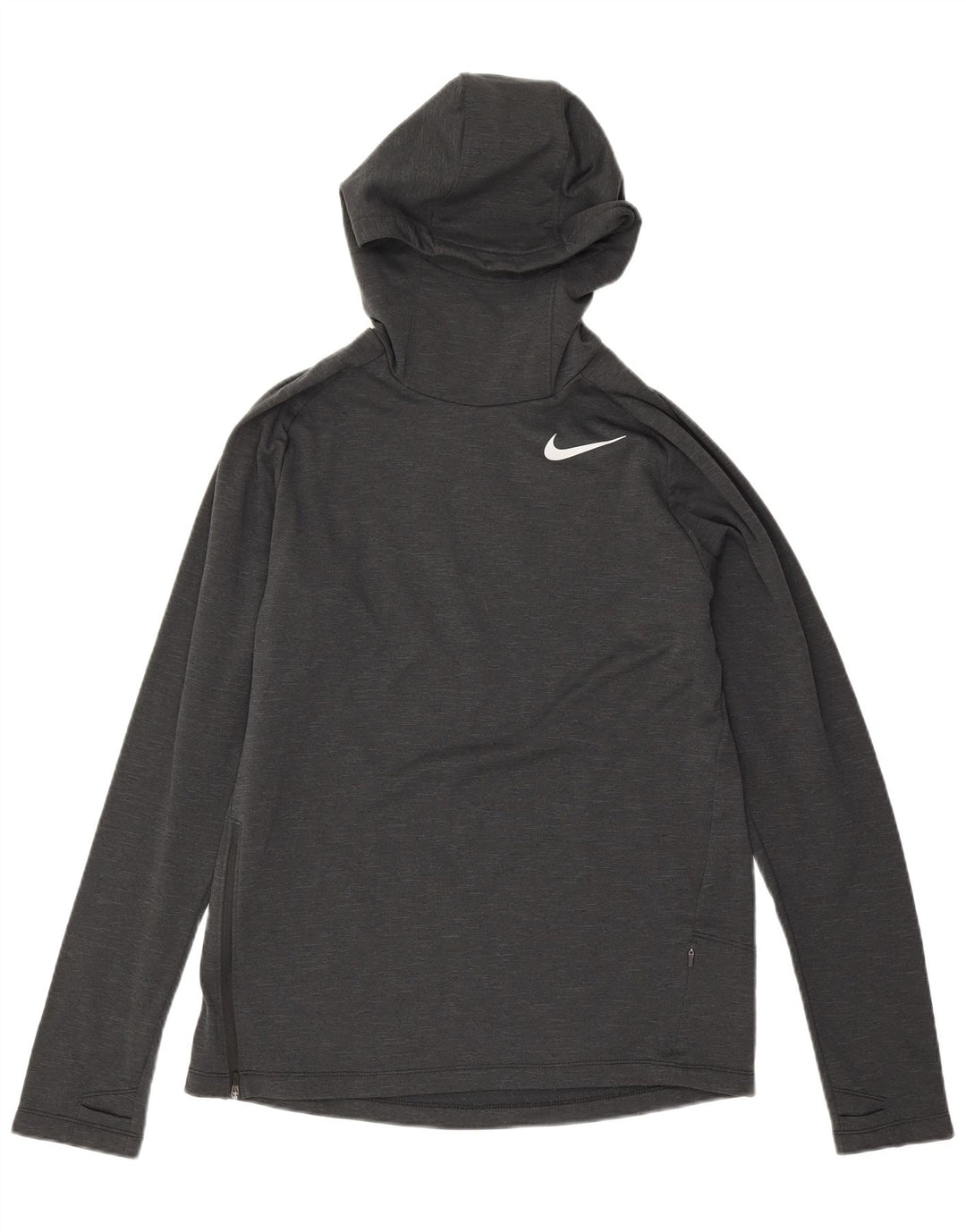 Ανδρικά κουκούλα Nike Dri Fit, μεσαίο μαύρο πολυεστέρας