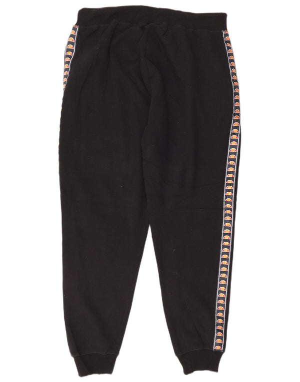 Ανδρική φόρμα γραφικών Ellesse Παντελόνι Joggers Μεγάλο Μαύρο Βαμβακερό