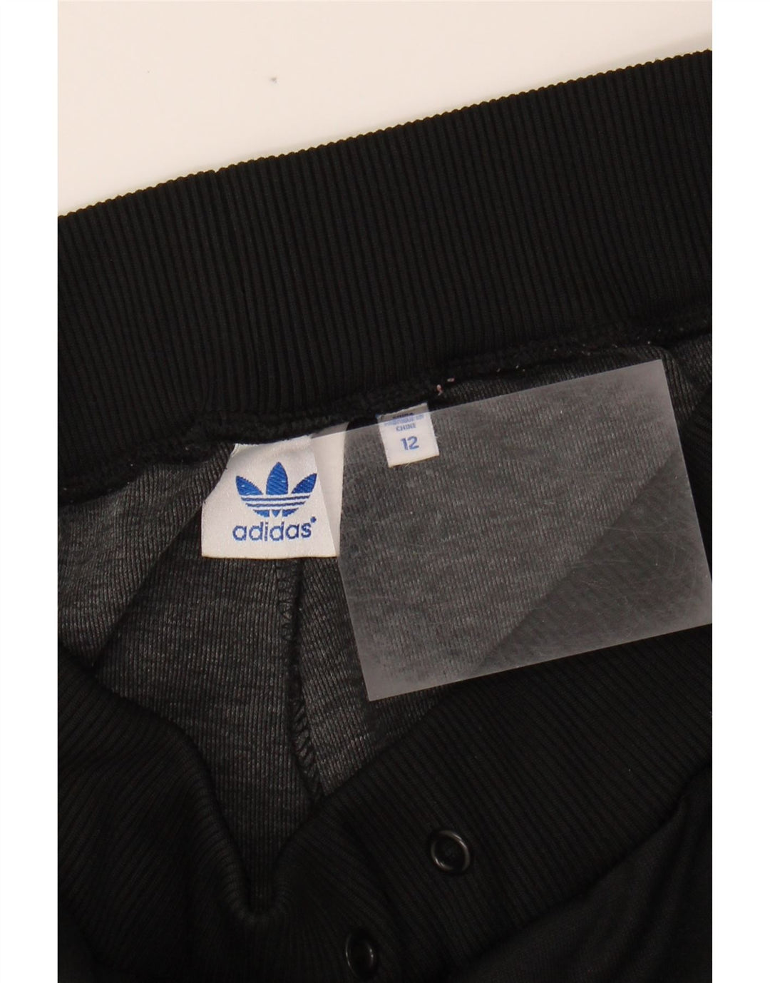 Γυναικεία αθλητική φόρμα Adidas Παντελόνι Joggers UK 12 μεσαίο μαύρο πολυεστέρα