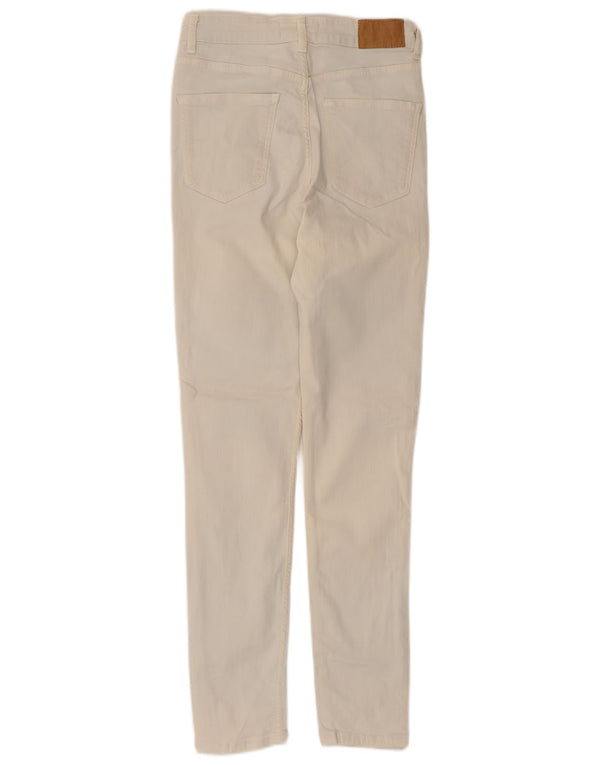 Zara Γυναικείο Skinny Jeans EU 38 Small W28 L27 Λευκό βαμβακερό