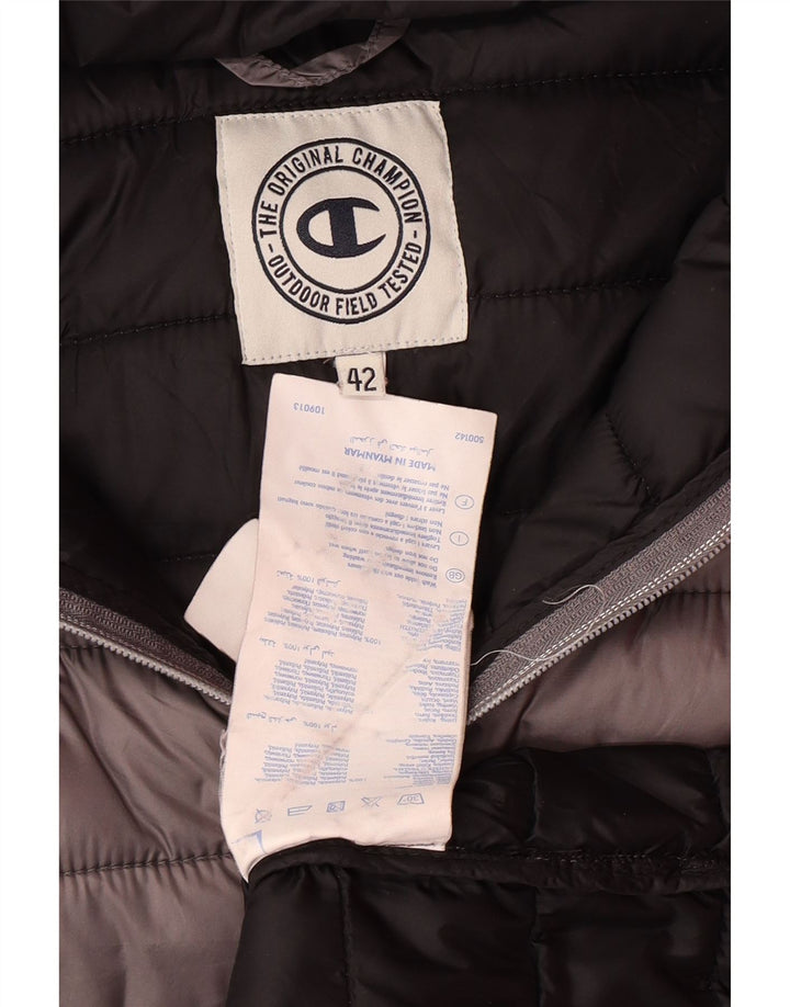 CHAMPION Γυναικείο παλτό με κουκούλα με επένδυση IT 42 Medium Grey Polyamide