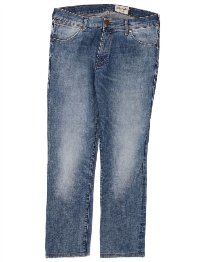 WRANGLER Ανδρικό τζιν Larston Straight W34 L27 Μπλε βαμβακερό