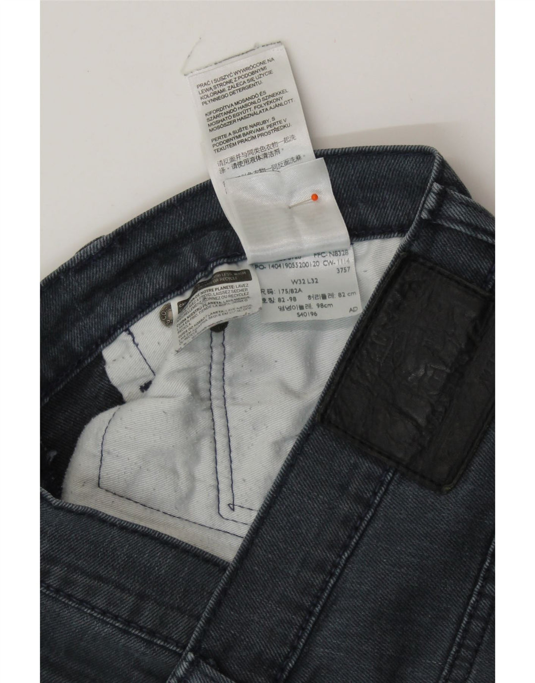 Ανδρικό τζιν LEVI'S Slim W32 L27 Γκρι βαμβακερό