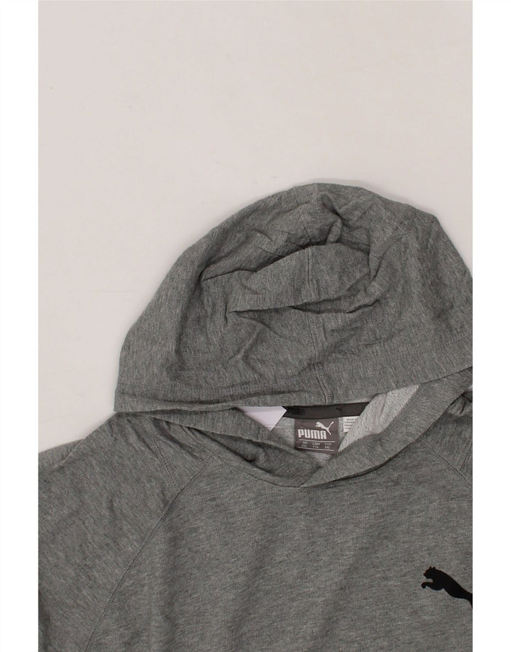 PUMA Mens Hoodie Jumper 2XL Grey Cotton Vintage Puma and Second-Hand Puma from Messina Hembry 
