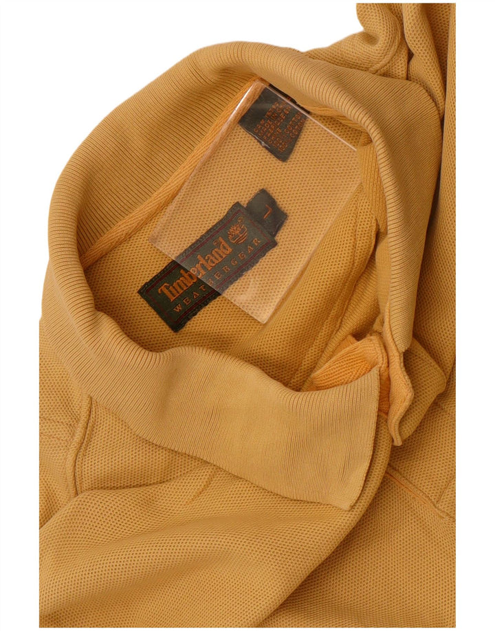 Ανδρικό μπλουζάκι Timberland Polo μεγάλο κίτρινο βαμβακερό