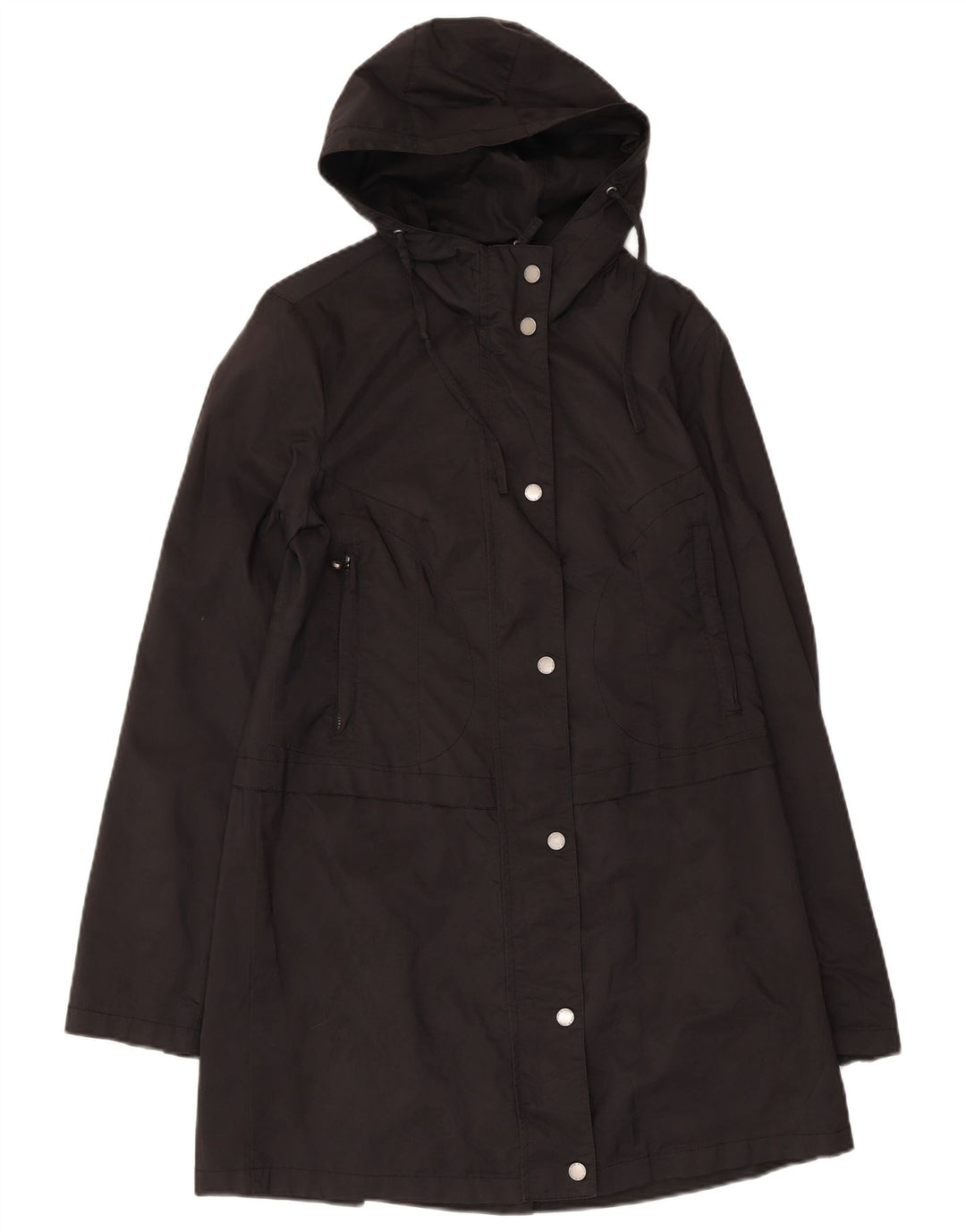 Kappa Γυναικείο παλτό με κουκούλα UK 12 Medium Black Polyamide