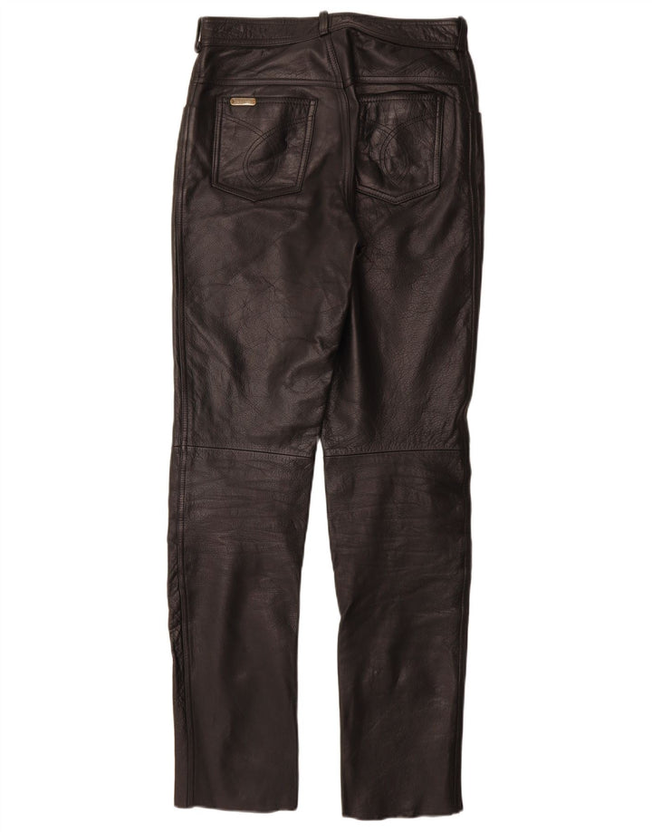 Linus Γυναικείο Λεπτό Δερμάτινο Παντελόνι W29 L33 Μαύρο Δερμάτινο
