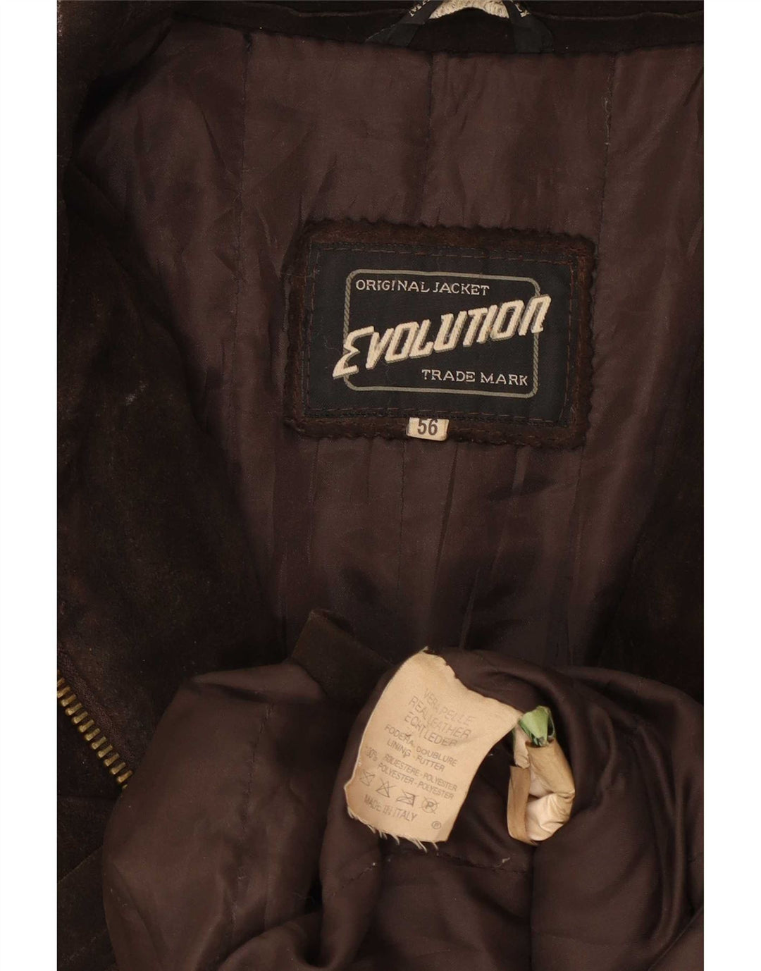 Evolution Ανδρικό Suede Jacket IT 56 3XL Καφέ Δερμάτινο