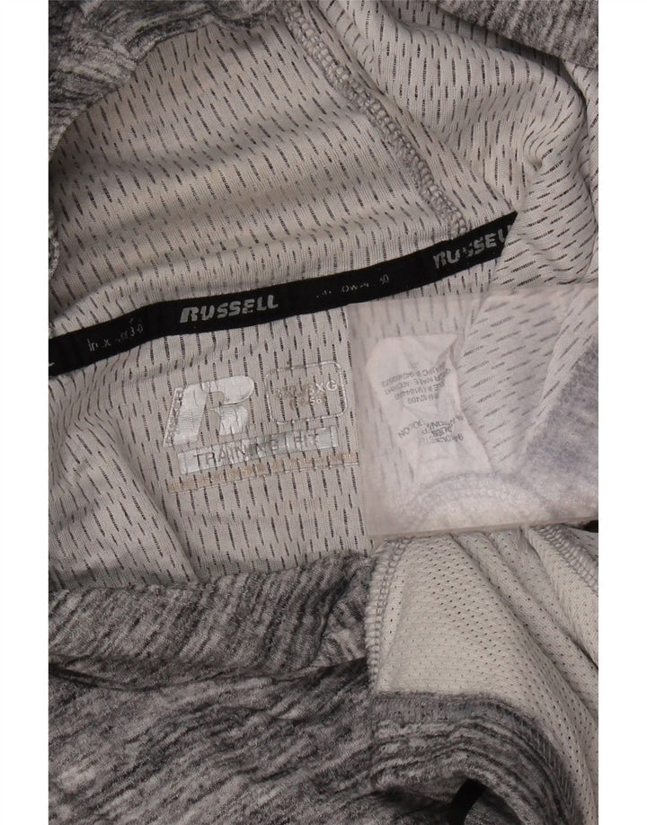 Russell Sports Mens Hoodie Jumper 3XL Polyester με γκρι φλύκταινες