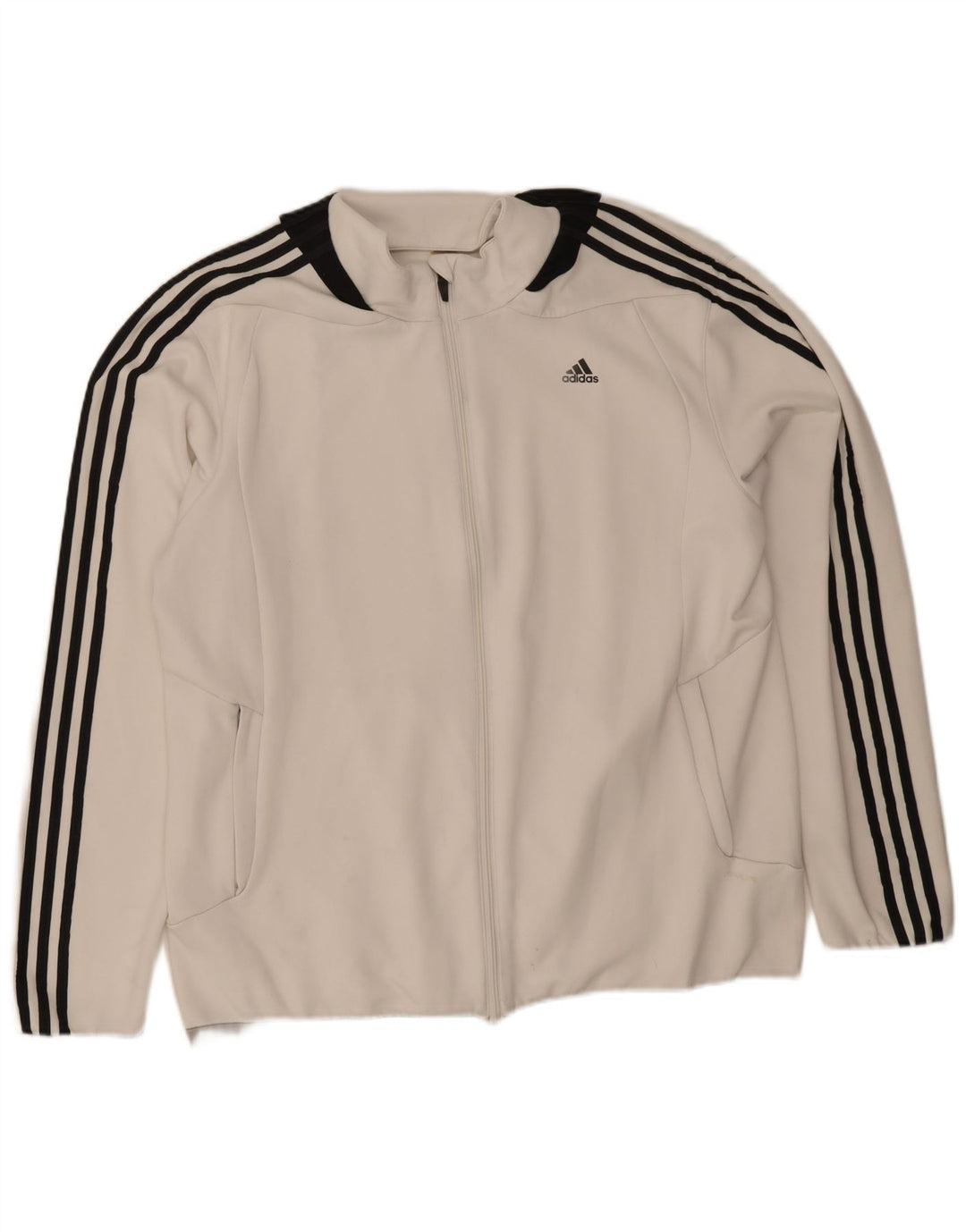 Ανδρική φόρμα Adidas Climalite Top Jacket XL Λευκός Πολυεστέρας