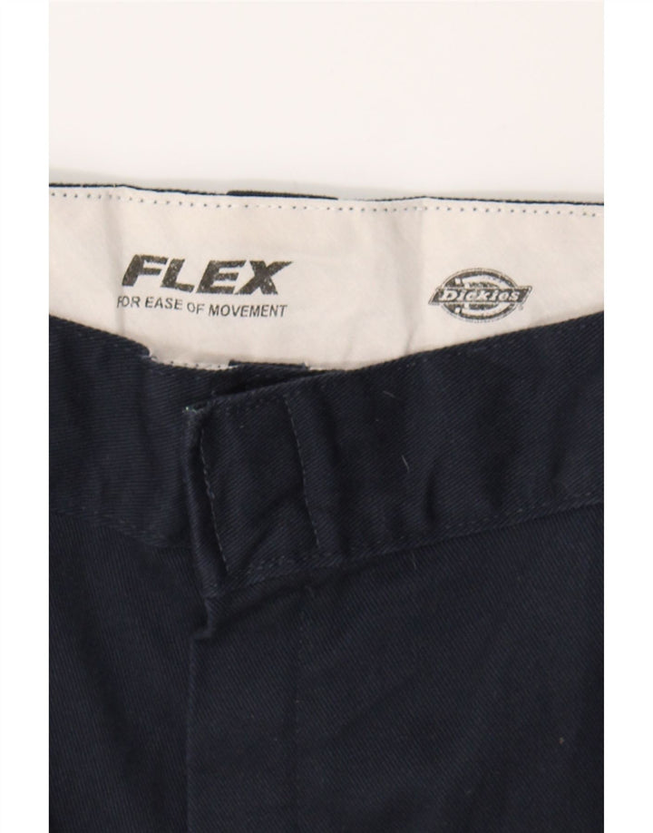DICKIES Mens Slim Chino Trousers W44 L30 Navy Blue Polyester Vintage Dickies and Second-Hand Dickies from Messina Hembry 