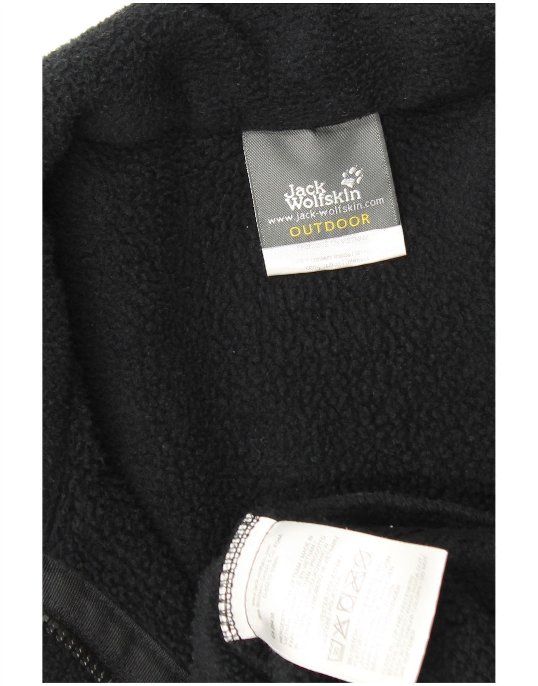 JACK WOLFSKIN Ανδρικό Fleece Jacket UK 36/38 Μικρό μαύρο πολυεστέρα