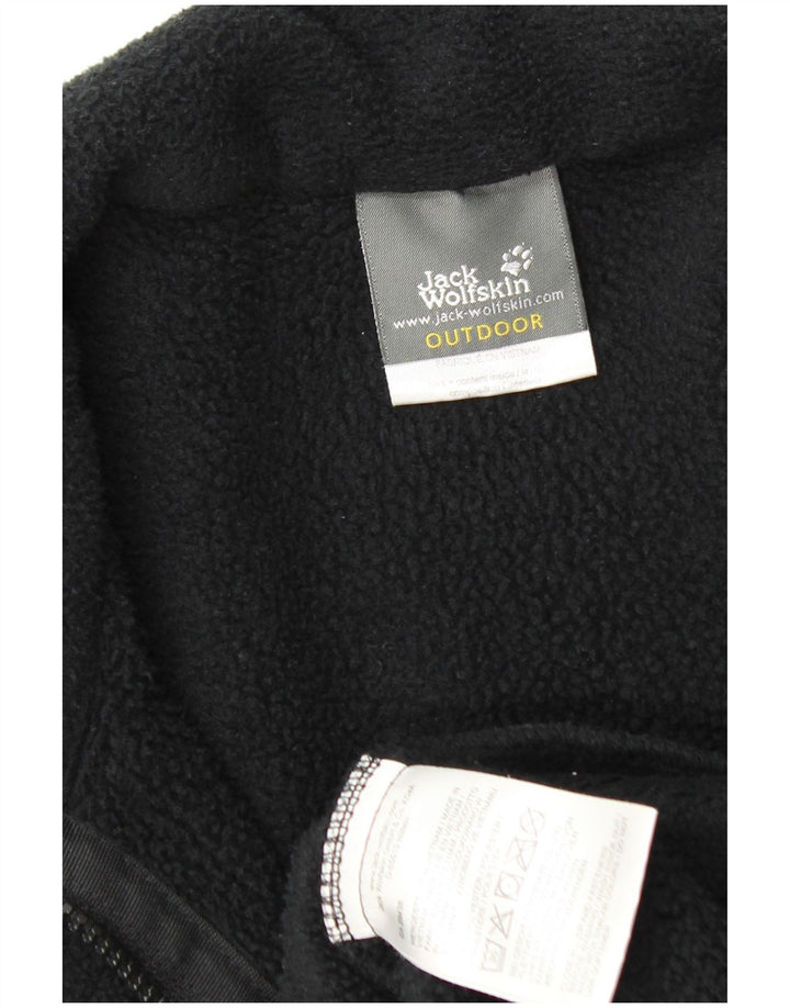 JACK WOLFSKIN Ανδρικό Fleece Jacket UK 36/38 Μικρό μαύρο πολυεστέρα