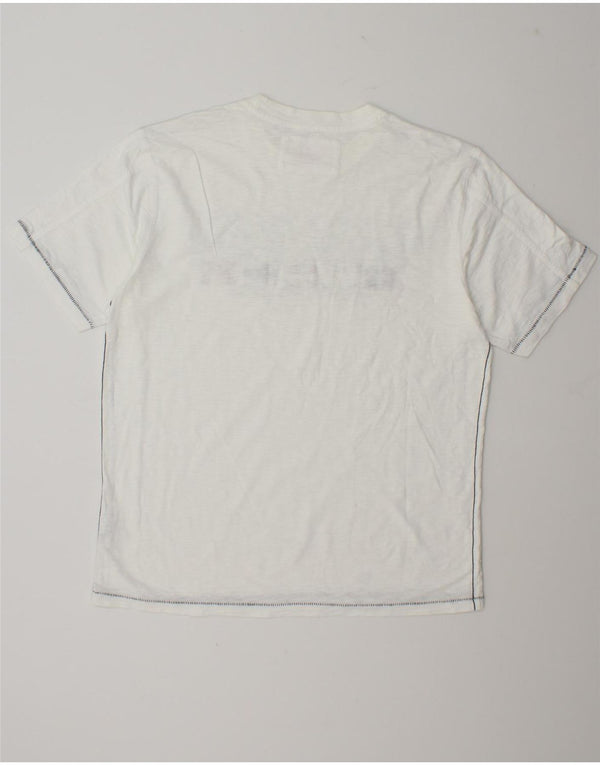 Ανδρικό γραφικό T-Shirt Napapijri Top XL Λευκό βαμβακερό