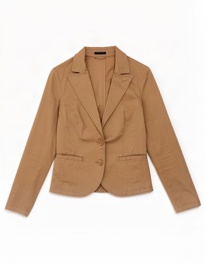 Sisley Γυναικείο μπουφάν blazer UK 6 XS Beige με 2 κουμπιά