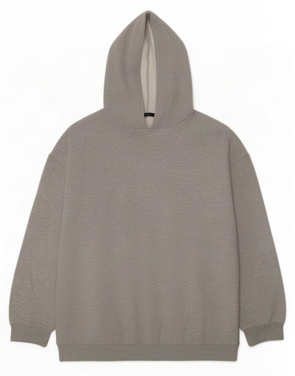 Zara Ανδρικό Hoodie Jumper Medium Grey Polyester