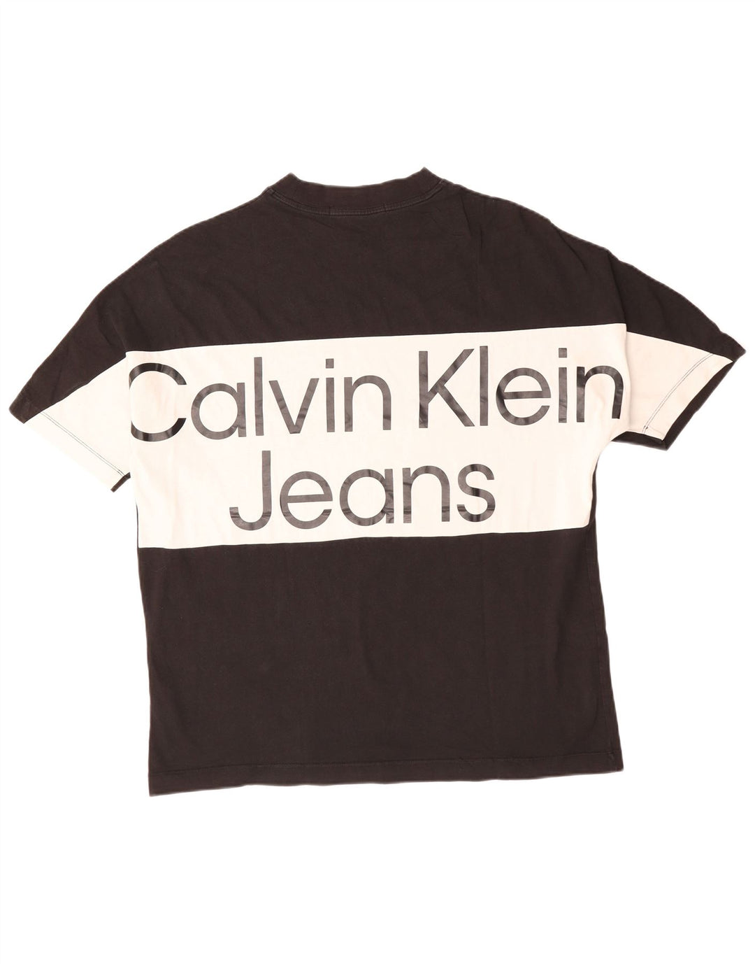Ανδρικό γραφικό T-Shirt CALVIN KLEIN JEANS Top XL Μαύρο βαμβακερό χρώμα
