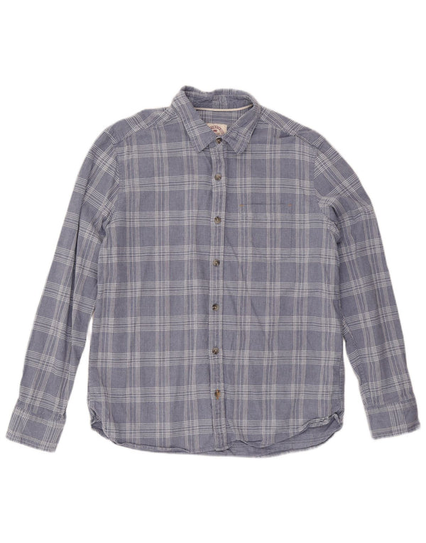 Ανδρικό πουκάμισο Fat Face Large Blue Check Cotton