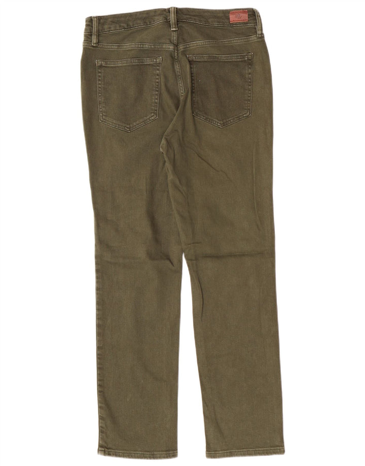 RALPH LAUREN Γυναικείο ίσιο τζιν US 6 Medium W28 L26 Χακί βαμβακερό