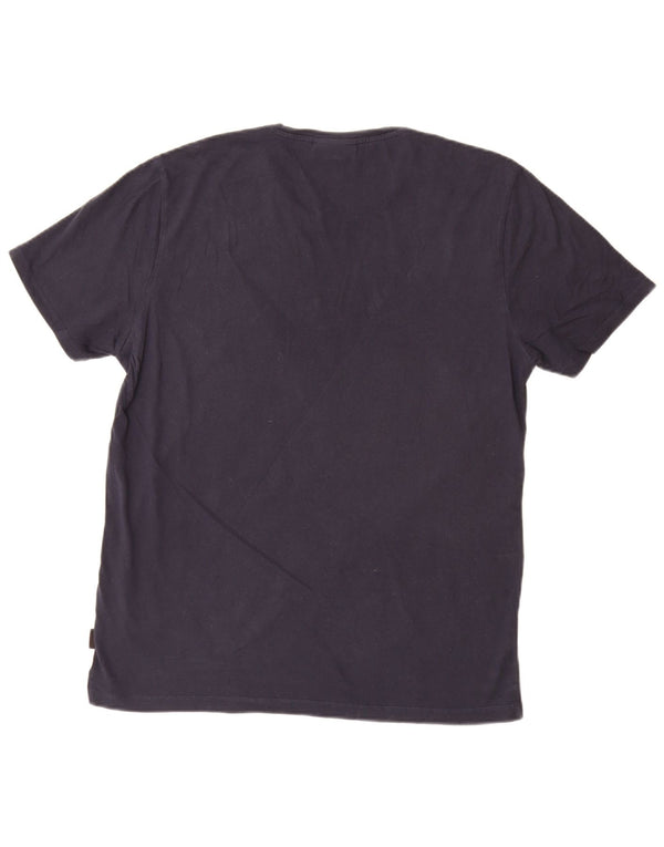 CALVIN KLEIN Ανδρικό γραφικό T-shirt Top Large Navy Blue