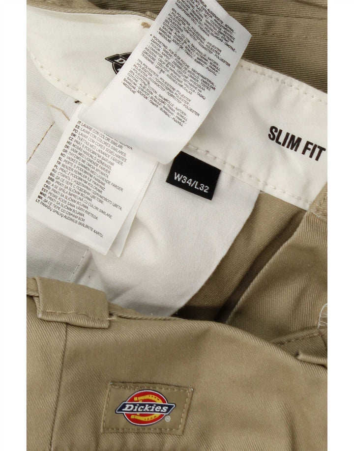 Ανδρικό παντελόνι Chino Dickies Slim Fit W34 L32 Khaki Polyester