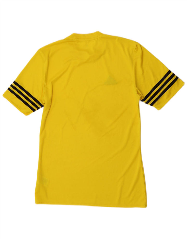 Adidas Ανδρικό T-Shirt Climalite Top Μικρό κίτρινο πολυεστέρα