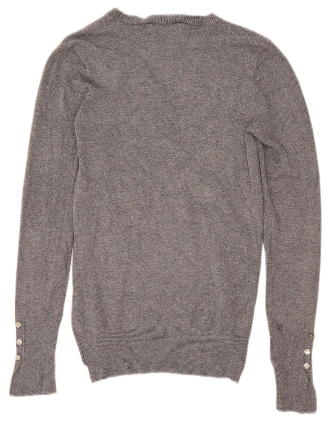 Zara Γυναικείο πουλόβερ με λαιμόκαυστο UK 12 Medium Grey Flecked