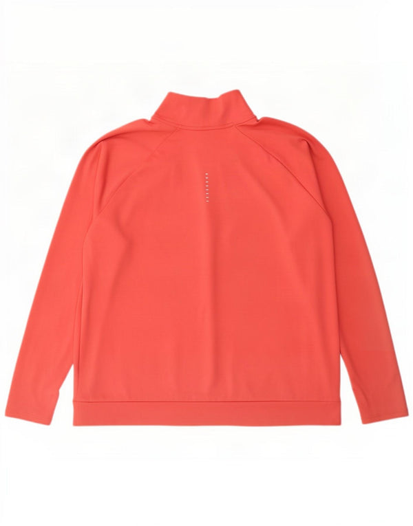 Γυναικεία φόρμα πουλόβερ με φερμουάρ Nike Dri Fit Top UK 18 XL Pink Polyester