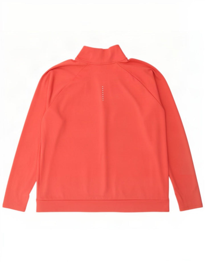 Γυναικεία φόρμα πουλόβερ με φερμουάρ Nike Dri Fit Top UK 18 XL Pink Polyester