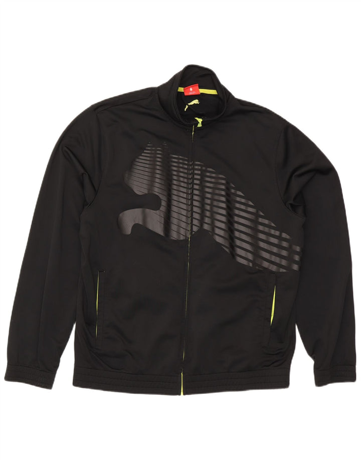 Ανδρική φόρμα φόρμας Puma γραφική φόρμα Top Jacket μεγάλο μαύρο πολυεστέρα
