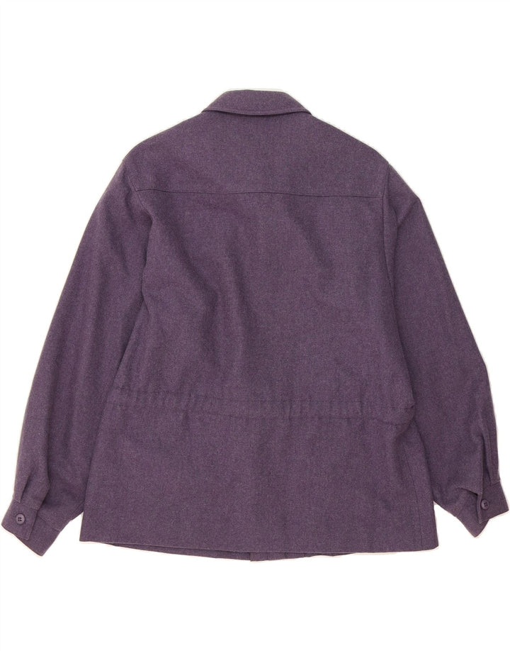 EASTEX Womens Bomber Jacket UK 16 Large  Purple Wool Vintage Eastex and Second-Hand Eastex from Messina Hembry 