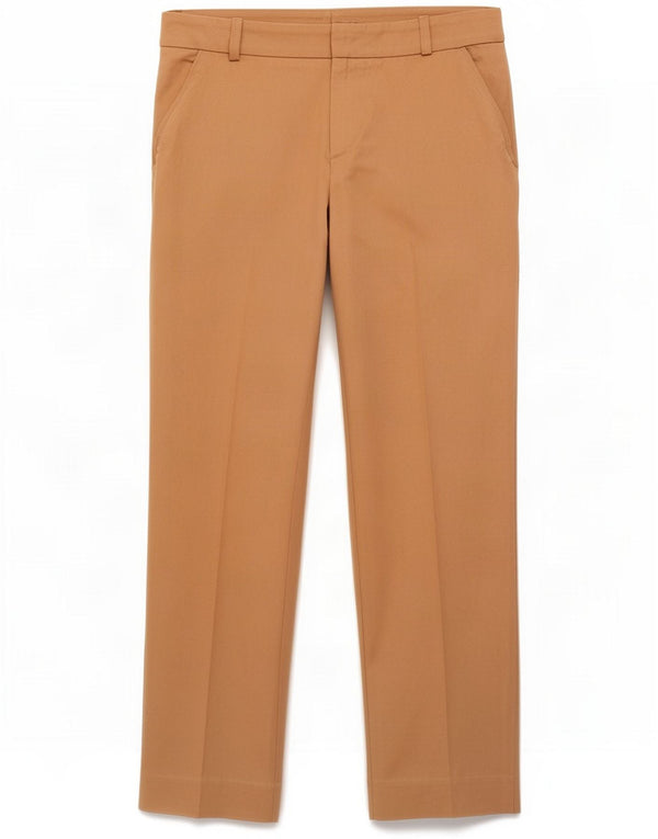 Vintage Womens Straight Chino Trousers IT 40 Small W28 L26 Beige Lyocell
