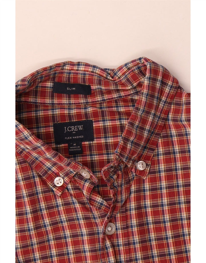 J. CREW Ανδρικό Πουκάμισο Slim Fit Μεσαίο Κόκκινο Καρό Βαμβακερό